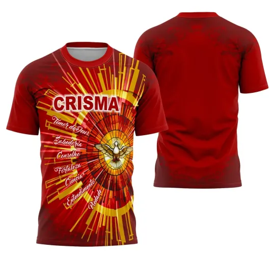 Camiseta Católica Crisma - Religiosa 