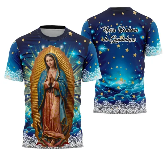 Camiseta Católica Nossa Senhora de Guadalupe – Estilo com Devoção Camiseta Católica Nossa Senhora de Guadalupe – Estilo com Devoção