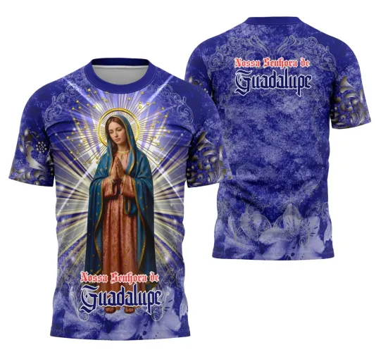 Camiseta Católica Nossa Senhora de Guadalupe – Estilo com Devoção Camiseta Católica Nossa Senhora de Guadalupe – Estilo com Devoção
