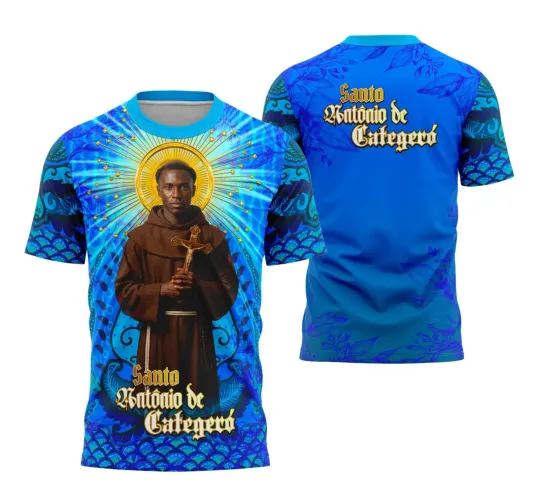 Camiseta Católica Santo Antônio de Categeró – Fé e Devoção