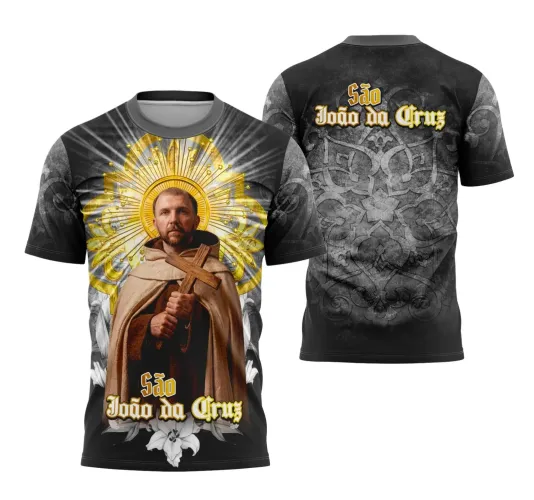 Camiseta Católica São João da Cruz – Estilo com Devoção