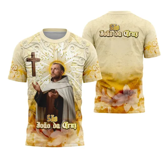 Camiseta Católica São João da Cruz – Estilo com Devoção