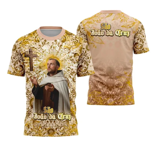 Camiseta Católica São João da Cruz – Estilo com Devoção