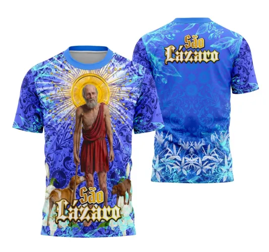 Camiseta Católica São Lázaro – Fé e Devoção