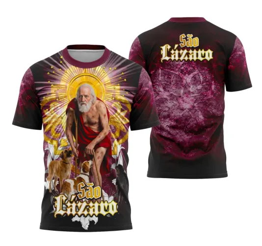 Camiseta Católica São Lázaro – Fé e Devoção