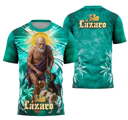 Camiseta Católica São Lázaro – Fé e Devoção