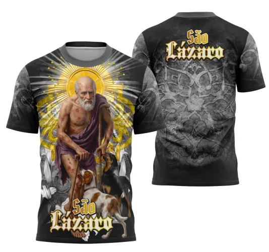 Camiseta Católica São Lázaro – Fé e Devoção