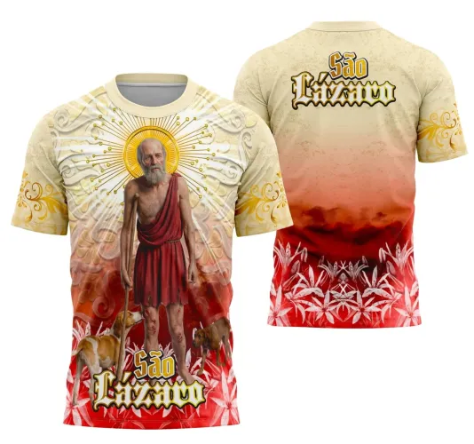 Camiseta Católica São Lázaro – Fé e Devoção