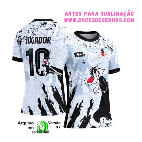 Camiseta Estampa Vetor Frajola – Estilo Interclasse
