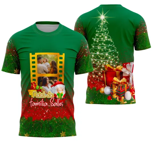 Camiseta Feliz Natal 2025 Arte Digital – Estampa Natalina Exclusiva para Sublimação Camiseta Feliz Natal 2025 Arte Digital – Estampa Natalina Exclusiva para Sublimação