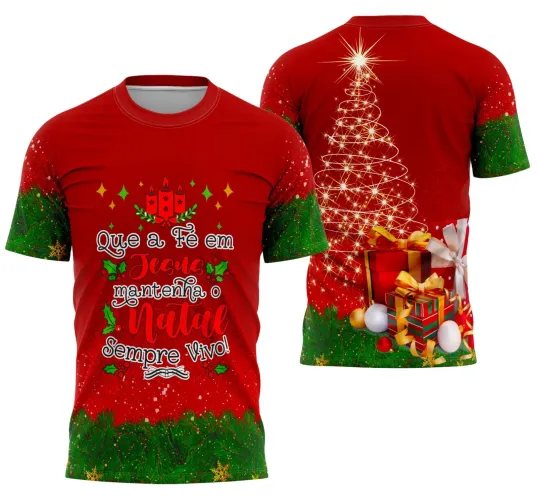Camiseta Feliz Natal 2025 Arte Digital – Estampa Natalina Exclusiva para Sublimação Camiseta Feliz Natal 2025 Arte Digital – Estampa Natalina Exclusiva para Sublimação