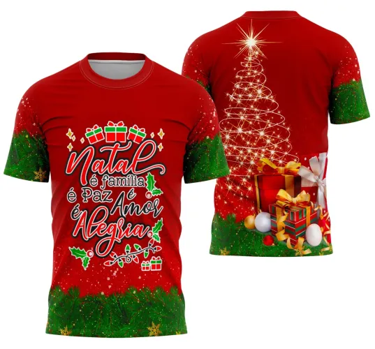 Camiseta Feliz Natal 2025 Arte Digital – Estampa Natalina Exclusiva para Sublimação Camiseta Feliz Natal 2025 Arte Digital – Estampa Natalina Exclusiva para Sublimação