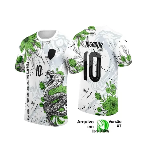 Camiseta Interclasse com Estampa de Cobra – Arte Digital