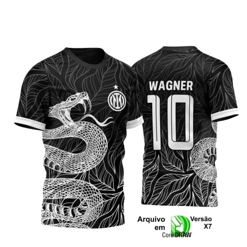 Camiseta Interclasse com Estampa de Cobra – Arte Digital