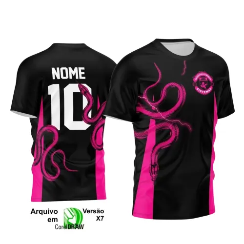Camiseta Interclasse com Estampa de Cobra – Arte Digital