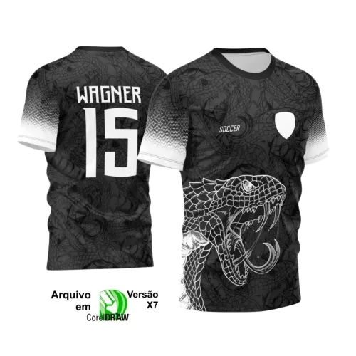 Camiseta Interclasse com Estampa de Cobra – Arte Digital