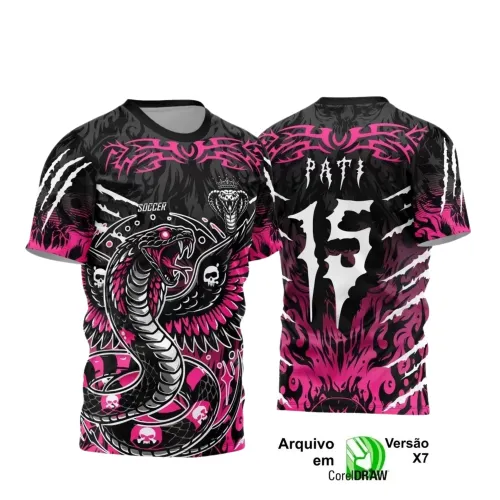 Camiseta Interclasse com Estampa de Cobra – Arte Exclusiva
