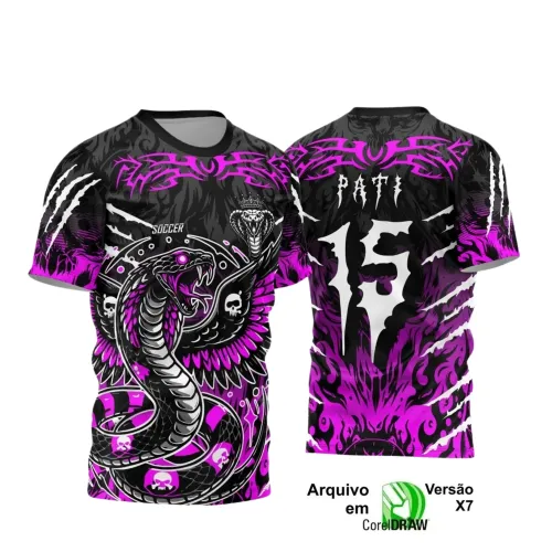 Camiseta Interclasse com Estampa de Cobra – Arte Exclusiva