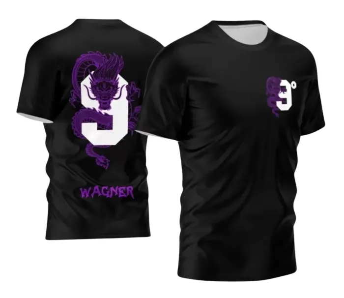 Camiseta Nono Ano Dragão – Uniforme Escolar Criativo para Concluintes