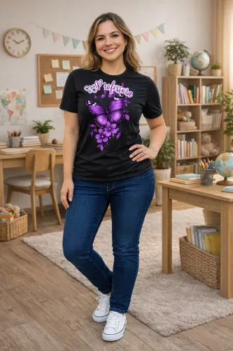 Camiseta Professora – Estampa Criativa para Sala de Aula