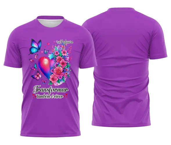 Camiseta Professora – Transformar é Viver | Doces Desenhos