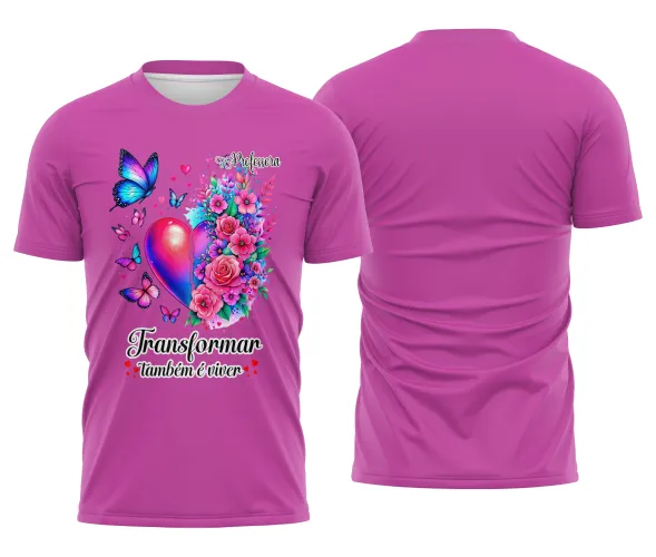 Camiseta Professora – Transformar é Viver | Doces Desenhos