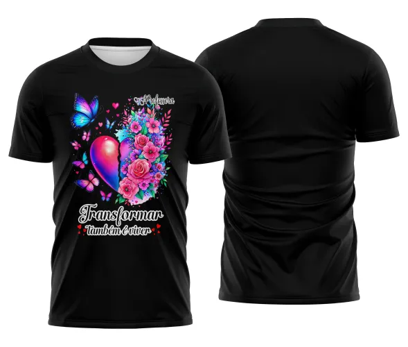 Camiseta Professora – Transformar é Viver | Doces Desenhos