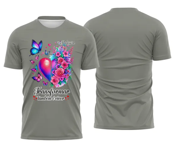 Camiseta Professora – Transformar é Viver | Doces Desenhos