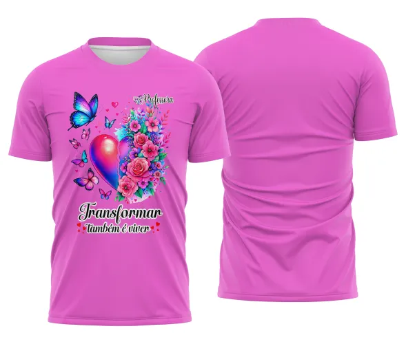 Camiseta Professora – Transformar é Viver | Doces Desenhos
