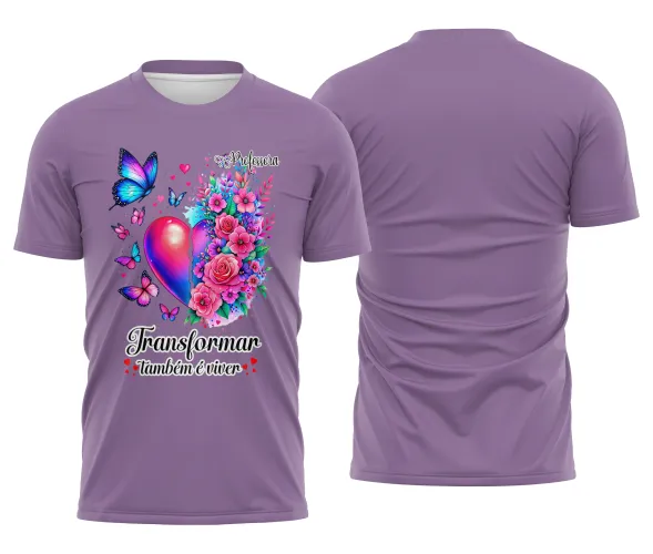 Camiseta Professora – Transformar é Viver | Doces Desenhos