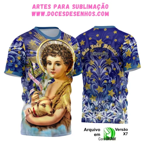 Camiseta São João Batista 2025 – Arte e Religião em Foco Camiseta São João Batista 2025 – Arte e Religião em Foco