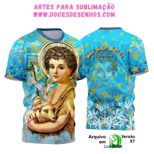 Camiseta São João Batista 2025 – Arte e Religião em Foco Camiseta São João Batista 2025 – Arte e Religião em Foco