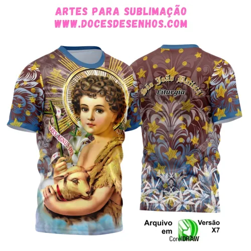 Camiseta São João Batista 2025 – Arte e Religião em Foco Camiseta São João Batista 2025 – Arte e Religião em Foco