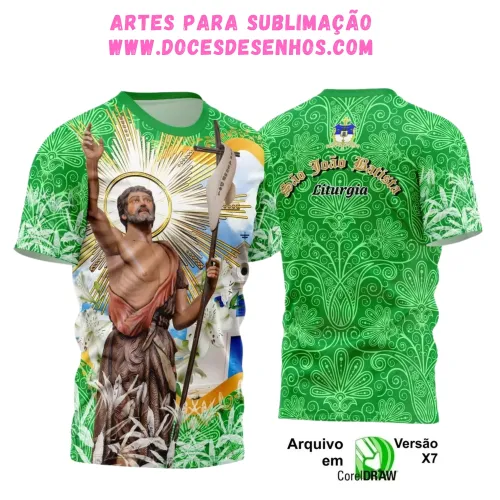 Camiseta São João Batista 2025 – Arte e Religião em Foco Camiseta São João Batista 2025 – Arte e Religião em Foco
