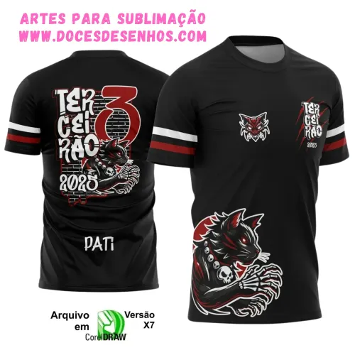 Camiseta Terceirão – Arte Vetor Gatinho 2025 Camiseta Terceirão – Arte Vetor Gatinho 2025