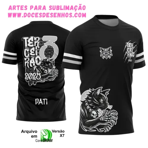 Camiseta Terceirão – Arte Vetor Gatinho 2025 Camiseta Terceirão – Arte Vetor Gatinho 2025