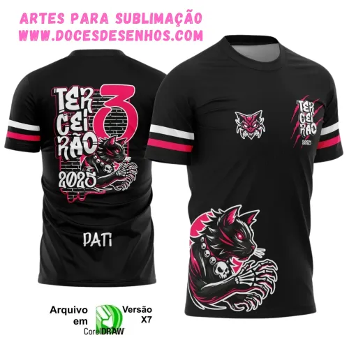 Camiseta Terceirão – Arte Vetor Gatinho 2025 Camiseta Terceirão – Arte Vetor Gatinho 2025