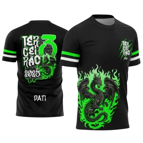 Camiseta Terceirão Dragão 2025 com Estampa Escolar Irada