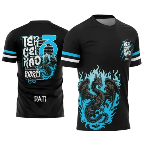 Camiseta Terceirão Dragão 2025 com Estampa Escolar Irada