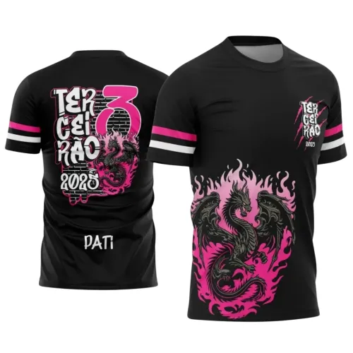 Camiseta Terceirão Dragão 2025 com Estampa Escolar Irada