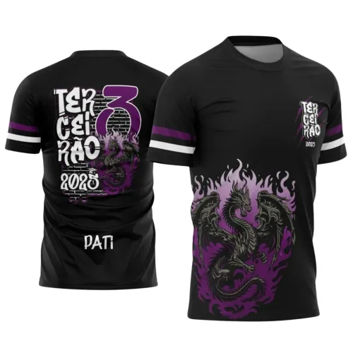 Camiseta Terceirão Dragão 2025 com Estampa Escolar Irada