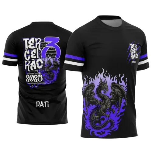 Camiseta Terceirão Dragão 2025 com Estampa Escolar Irada