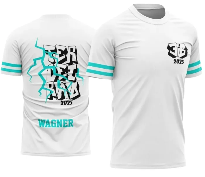 Camiseta Terceirão Raios – Uniforme Escolar Criativo para Concluintes