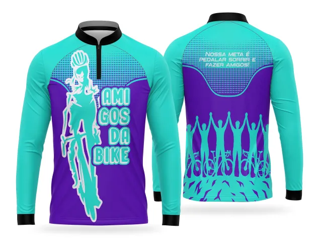 Camiseta de Equipe de Pedal Personalizada Profissional