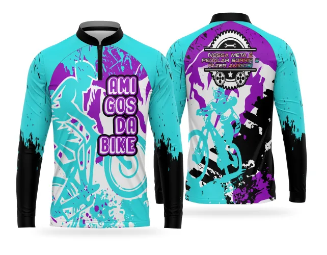 Camiseta de Equipe de Pedal Personalizada Profissional