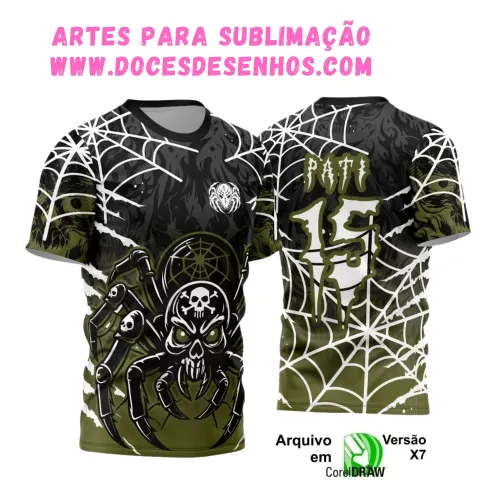 Camiseta de Interclasse 2025 – Modelo Aranha Venenosa Camiseta de Interclasse 2025 – Modelo Aranha Venenosa