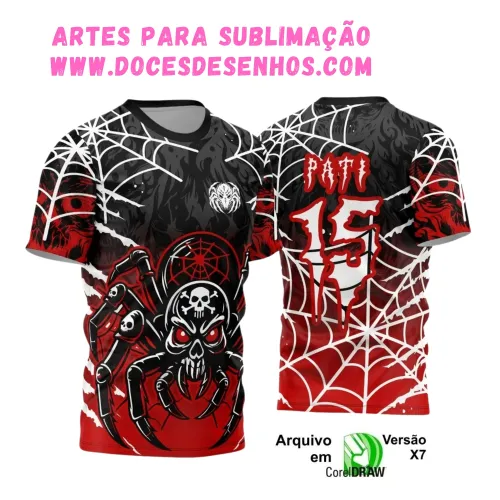 Camiseta de Interclasse 2025 – Modelo Aranha Venenosa Camiseta de Interclasse 2025 – Modelo Aranha Venenosa