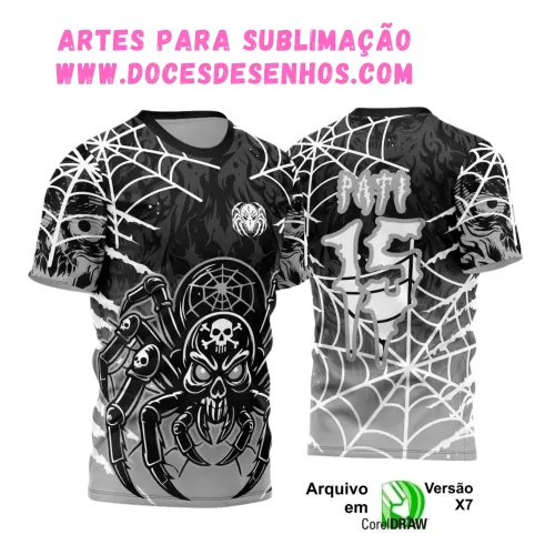 Camiseta de Interclasse 2025 – Modelo Aranha Venenosa Camiseta de Interclasse 2025 – Modelo Aranha Venenosa