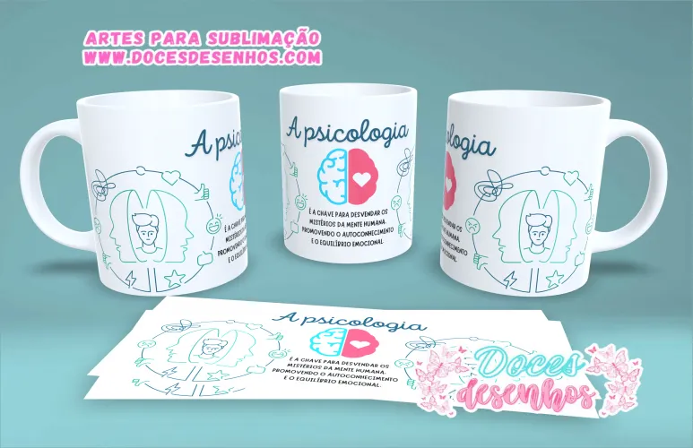 Caneca Psicologia: Modelos Personalizados e Profissionais Caneca Psicologia: Modelos Personalizados e Profissionais