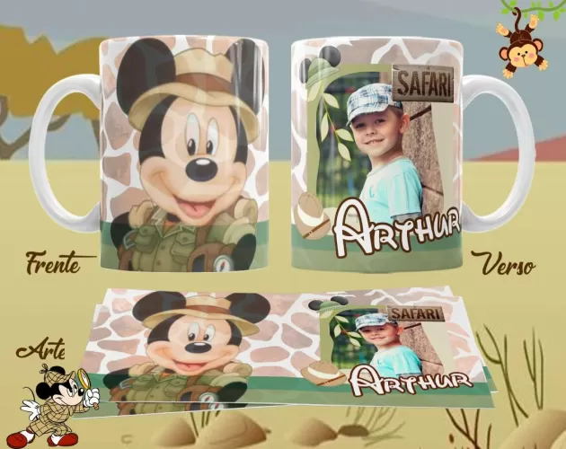 Canecas – Kit Mickey Safari